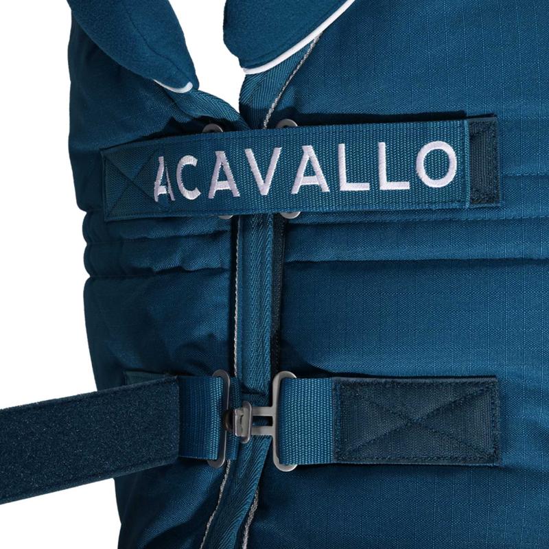 ACAVALLO - Couverture d’écurie matelassée 500G col polaire GRAND FROID 115 CM/5'6/168 CM