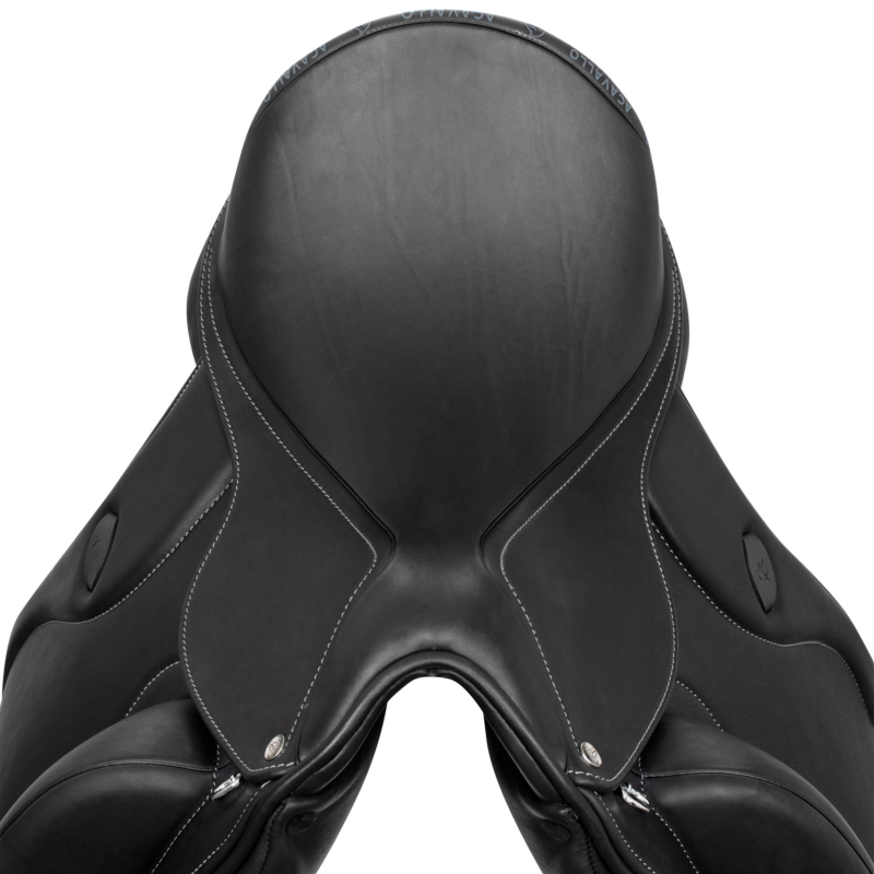 ACAVALLO - Selle de dressage RAFFAELLO panneaux laine ajustable système MAG 16 POUCES