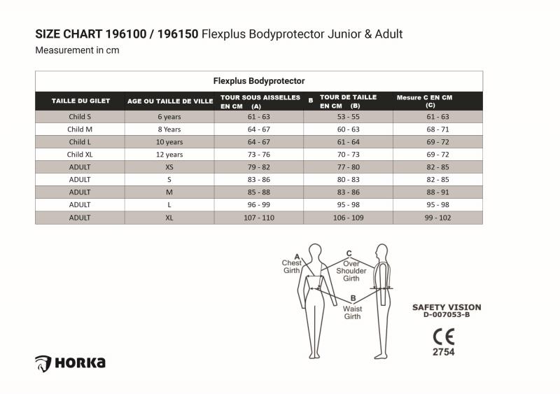 SUPREME - Gilet de Sécurité Cavalier Niveau 3 réglable XS ADULTE