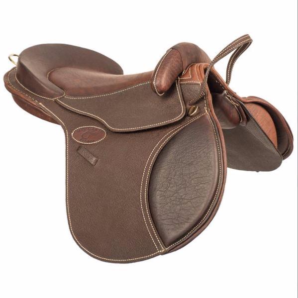 GUY CANTIN - Selle bardette Evolution éducative en cuir 14.5'  (Siège 41.5 cm) CUIR NOIR