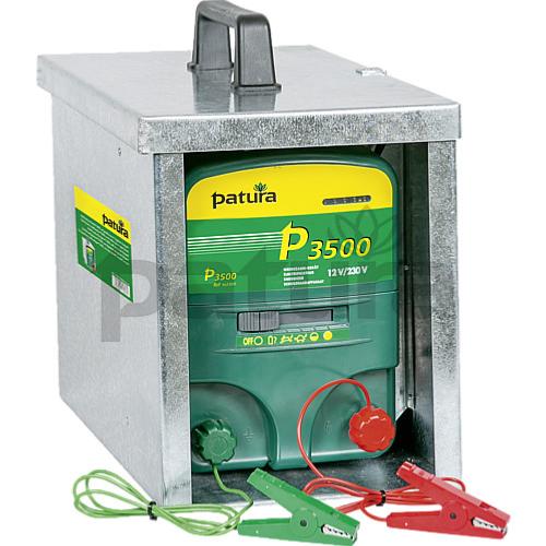 PATURA - Electrificateur Clôture Chevaux sur Secteur et 12V P3500 Boîtier Seul