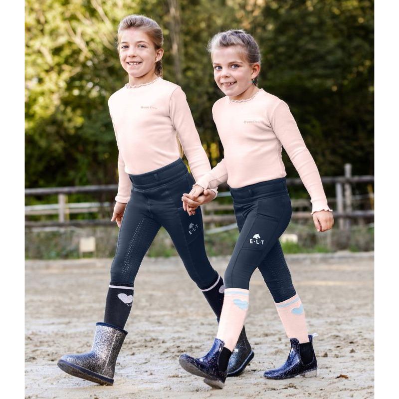 ELT - Chaussettes équitation ENFANT mi saison GLITTER Pack de 3 27/30