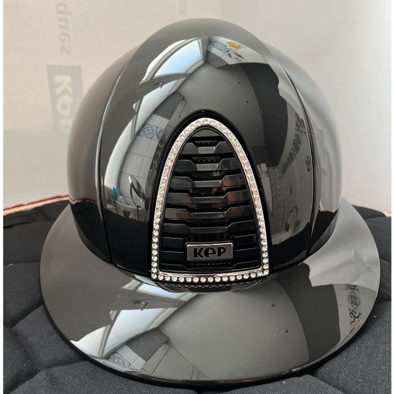 KEP ITALIA -  Casque équitation Cromo 2.0 Shine BOLOGNA Black EDITION LIMITEE TAILLE 51 CM