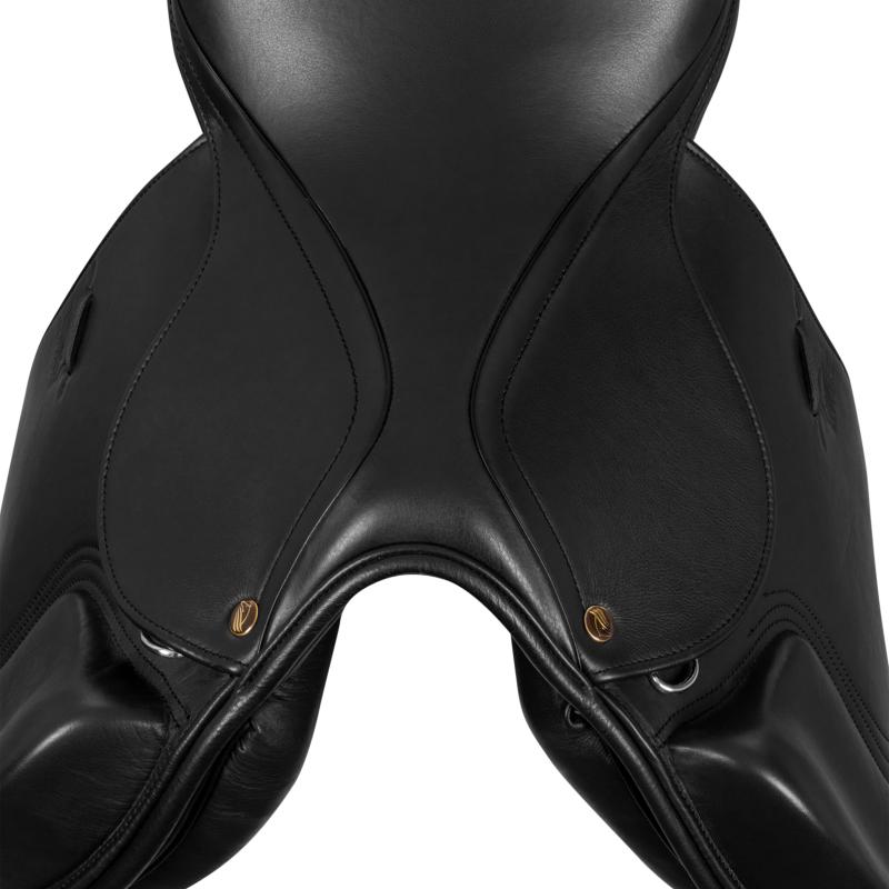 SUPREME - Selle Obstacle Cuir Doublé Veau à Arcade Modulable SYDNEY 16.5 POUCES NOIR