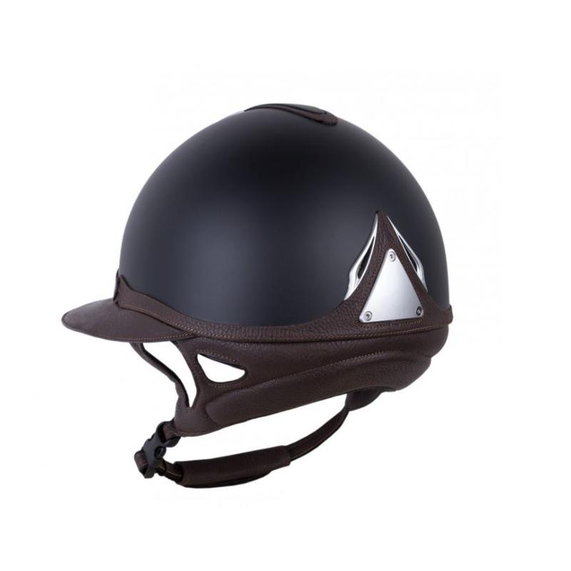 ANTARES - Casque REFERENCE noir cuir brun grande visière Eclipse 54 S BLACK/BROWN