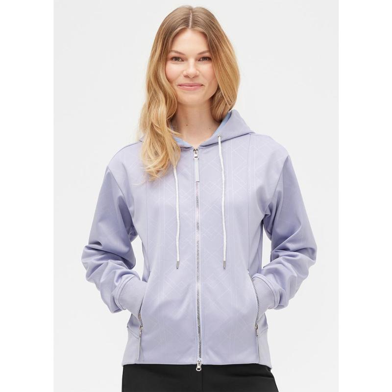 MOUNTAIN HORSE - Sweat en Softshell et polaire doux à capuche STARLA XS FEMME MARINE