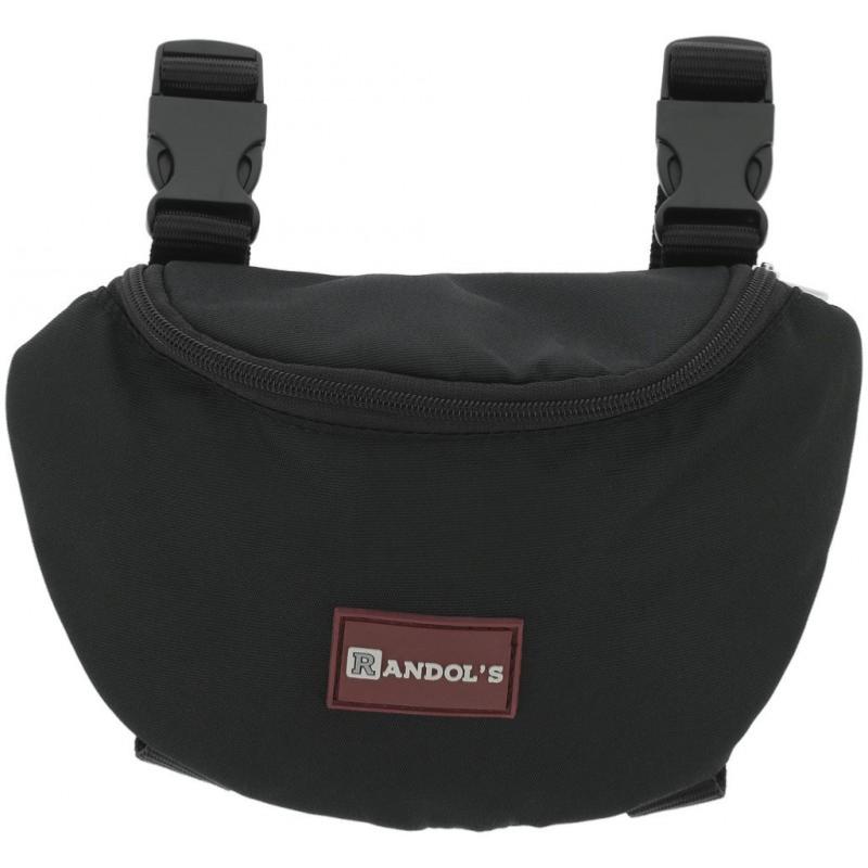 RANDOL'S - Sacoche Banane en Toile Imper pour Selle WESTERN NOIR