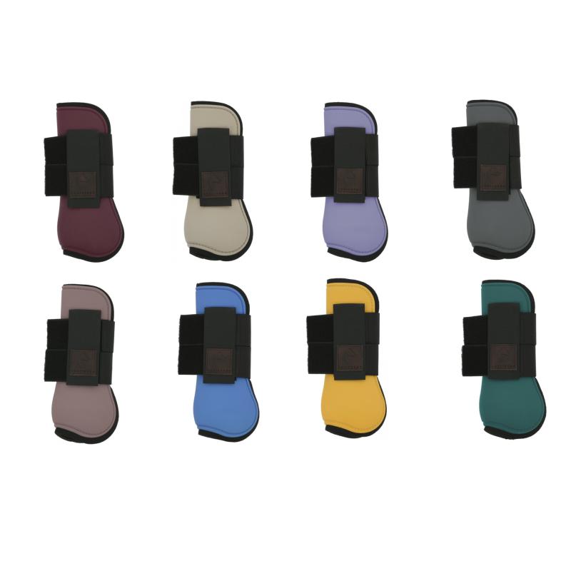 EQUITHEME - Guêtres à Coque et Velcro élastique TARA VERT CANARD S PONEY