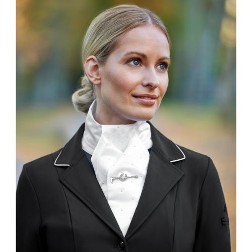 ELT Paris - Plastron dressage FEMME avec perles CLAIRE 
