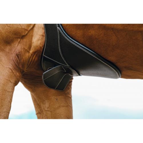 NORTON - Bavette à mousqueton central en cuir élastiques triples PRO MAGNET