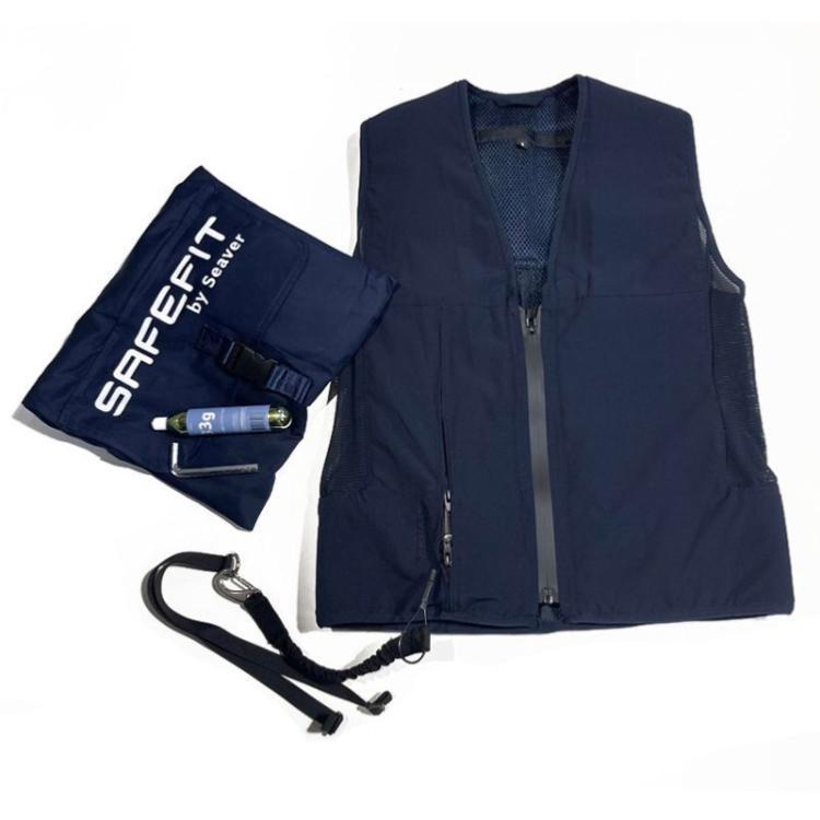 SEAVER Safefit - Gilet Airbag Enfant slimfit sur ou sous une veste XXS ENFANT