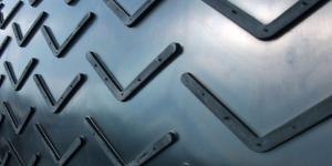 Tapis de pont camion, rampe de Van Chevaux à chevrons,  Ép. 4.5 mm Largeur 180 cm 180 CM 100 cm