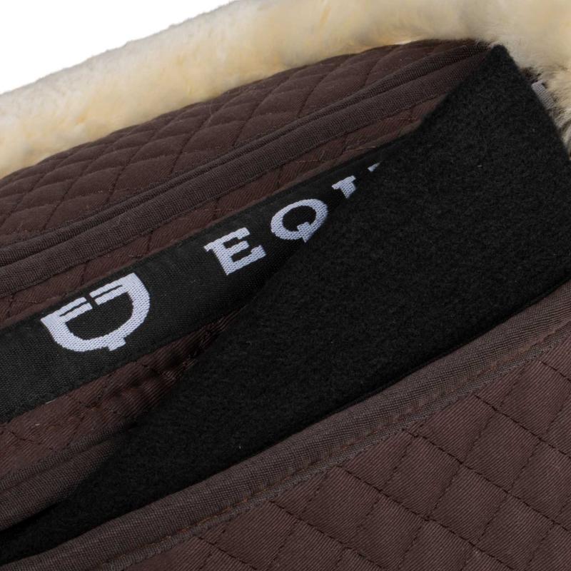 EQUESTRO - Amortisseur de Dos en Mouton à Poches et Bord Mouton NOIR mouton NOIR