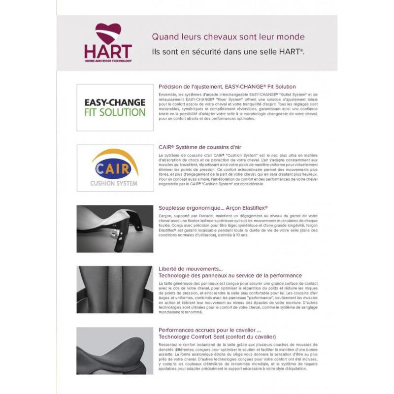 WINTEC ISABELL ICON - Selle Dressage HART® à Arcade Modulable Taille : 42 cm/16,5"