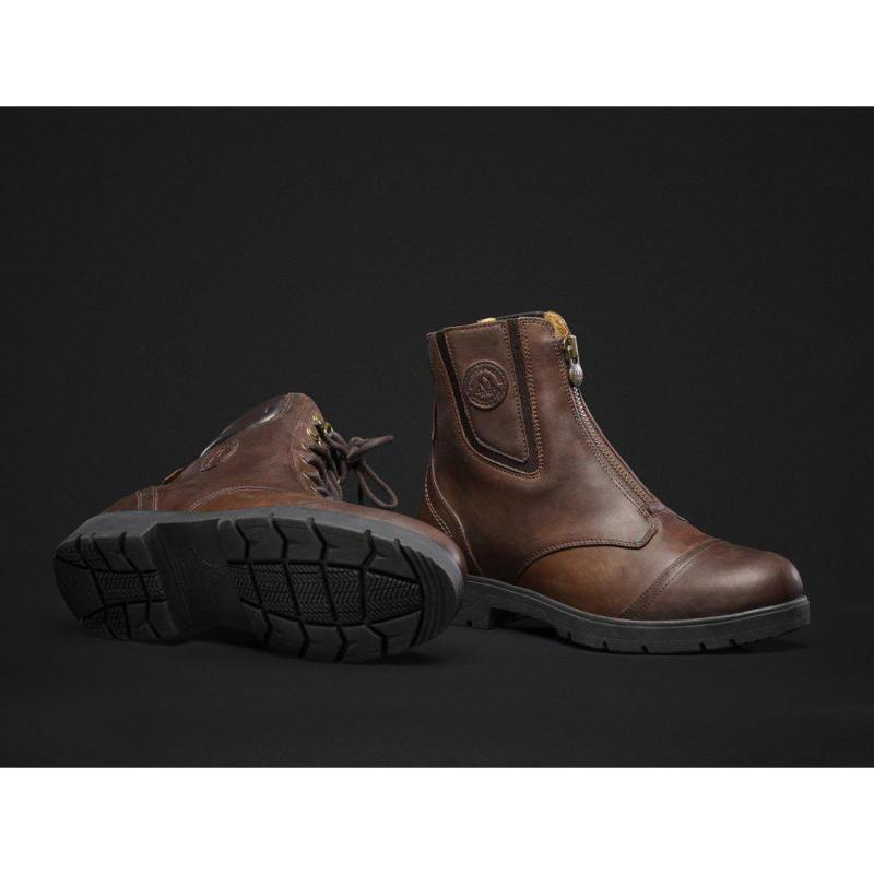 MOUNTAIN HORSE - Boots Etanches en Cuir Gras et Zip, WILD RIVER Paddock du 36FR au 46FR CHOISIR UNE POINTURE NOIR