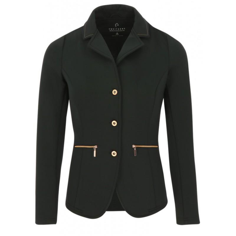 Veste Concours FEMME Zip et Bouton Rosegold ATHENS, EQUITHÈME 34 FR FEMME NOIR
