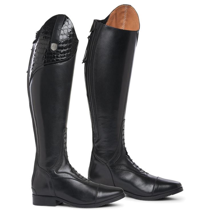 MOUNTAIN HORSE - Bottes équitation Cuir Souple SOVEREIGN Lux Short/Regular du 36 au 41 Noir