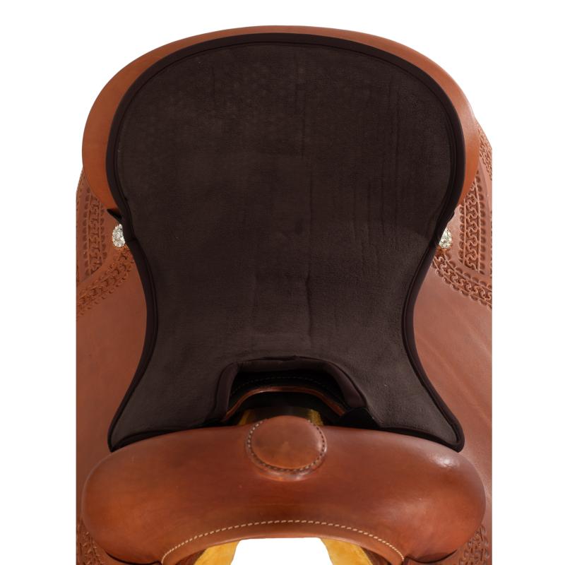 ACAVALLO - Dessus de Selle Western Confort 10MM Assise Dri-Lex NOIR