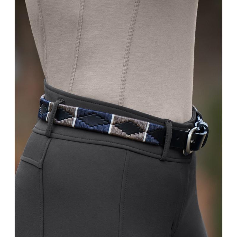 ELT - Ceinture Equitation Femme en Cuir GEMMA, ELT PARIS BLEU 75 CM