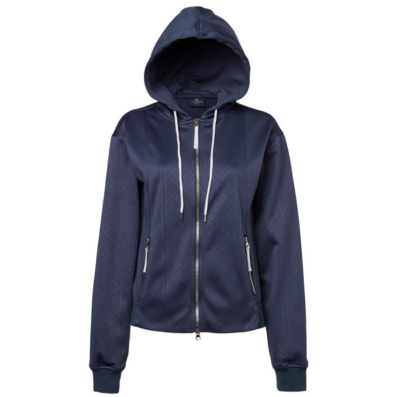 MOUNTAIN HORSE - Sweat en Softshell et polaire doux à capuche STARLA XS FEMME MARINE