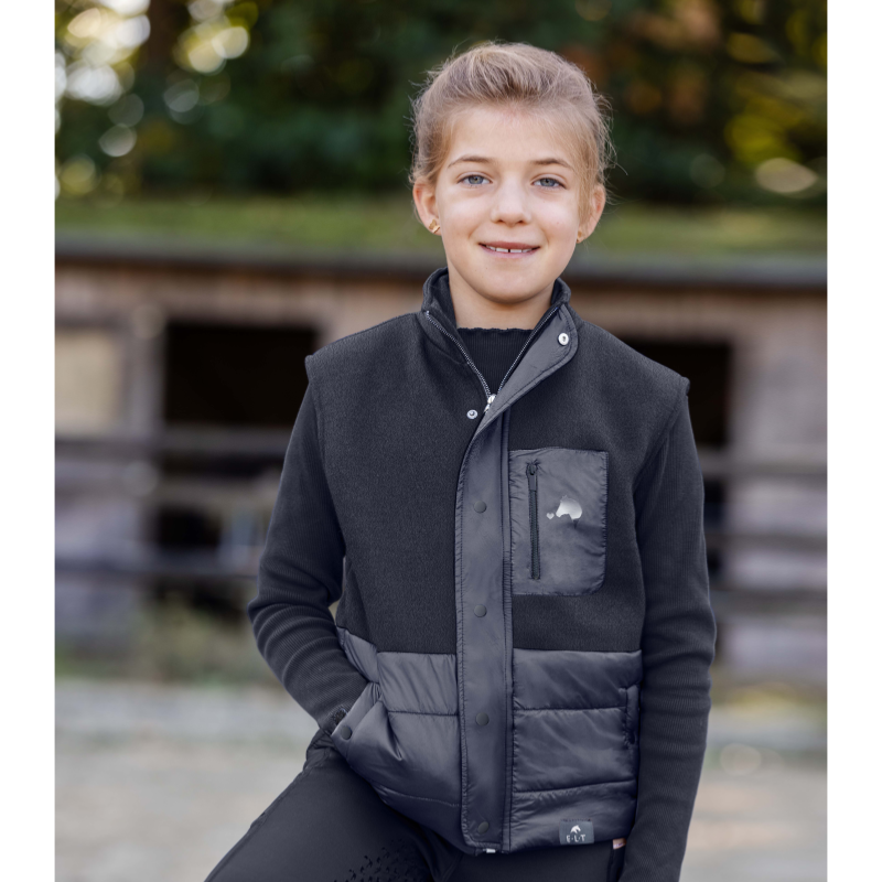 ELT - Gilet sans Manches Matelassé Enfant, Junior Lucky MILU 110/116 CM MARINE