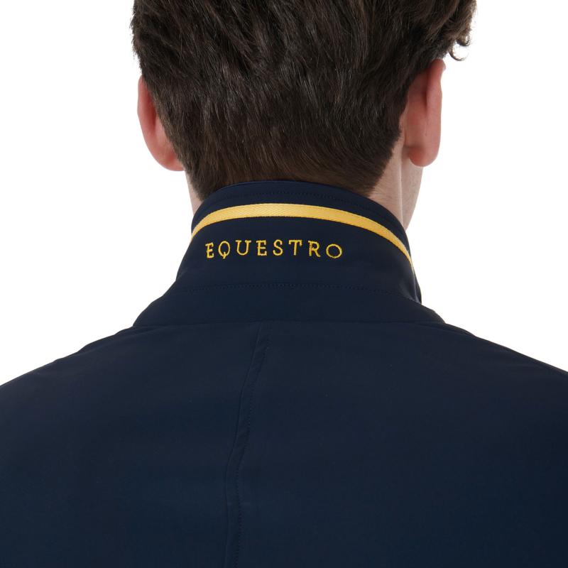 EQUESTRO - Veste de concours perforée HOMME légère 3 Boutons S HOMME MARINE