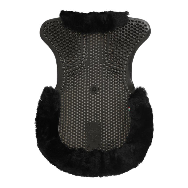 ACAVALLO - Amortisseur de Dos Rehausseur Gel et Bords Mouton REHAUSSEUR AVANT NOIR