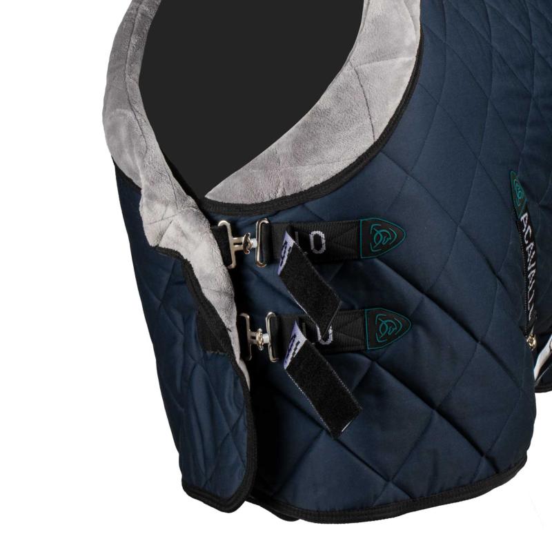 ACAVALLO - Couverture de Box Matelassée 200G avec col polaire 115 CM/5'6/168 CM