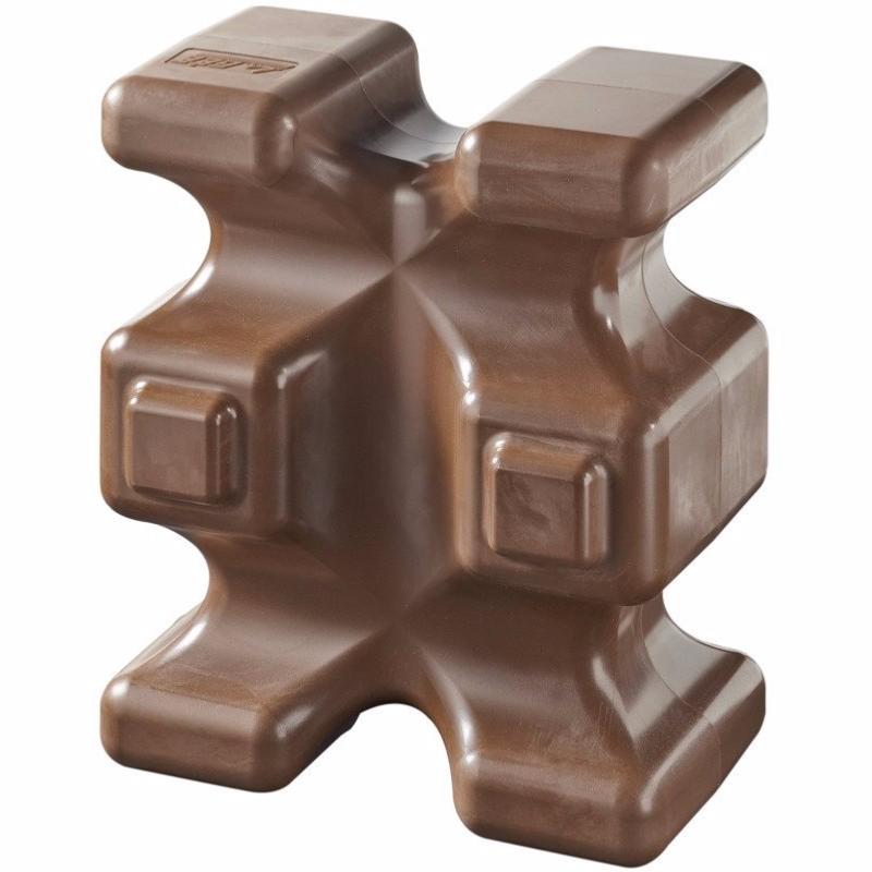 LA GEE - Cube d'Obstacle en Résine empilable et mutlipositions EASY CUBE CHOCO
