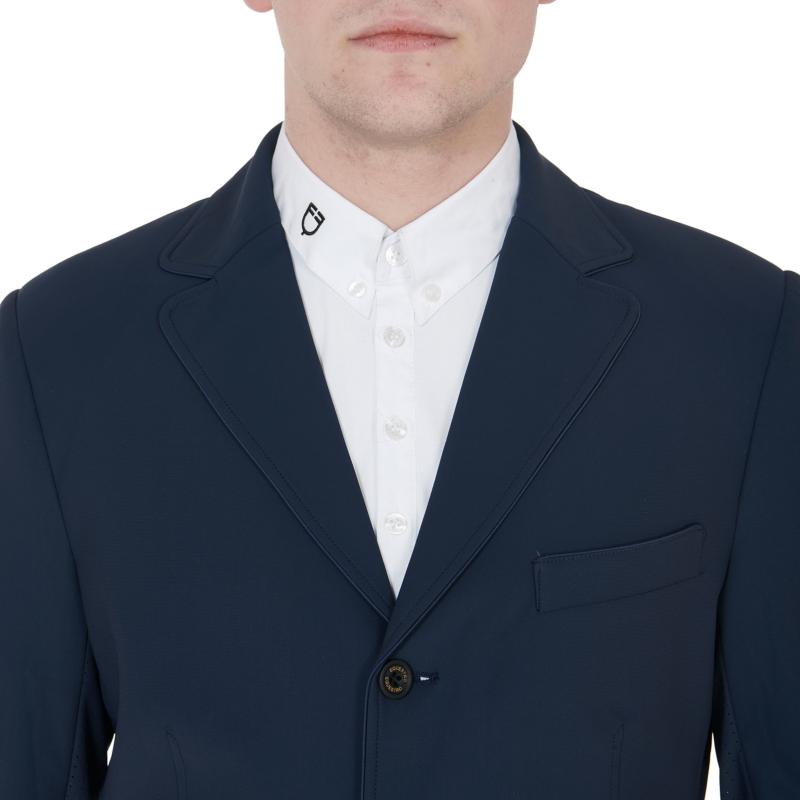 EQUESTRO - Veste de concours perforée HOMME légère 3 Boutons S HOMME MARINE