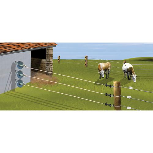 PATURA - Enrouleur de rappel inclinable pour clôture électrique à ruban 10M