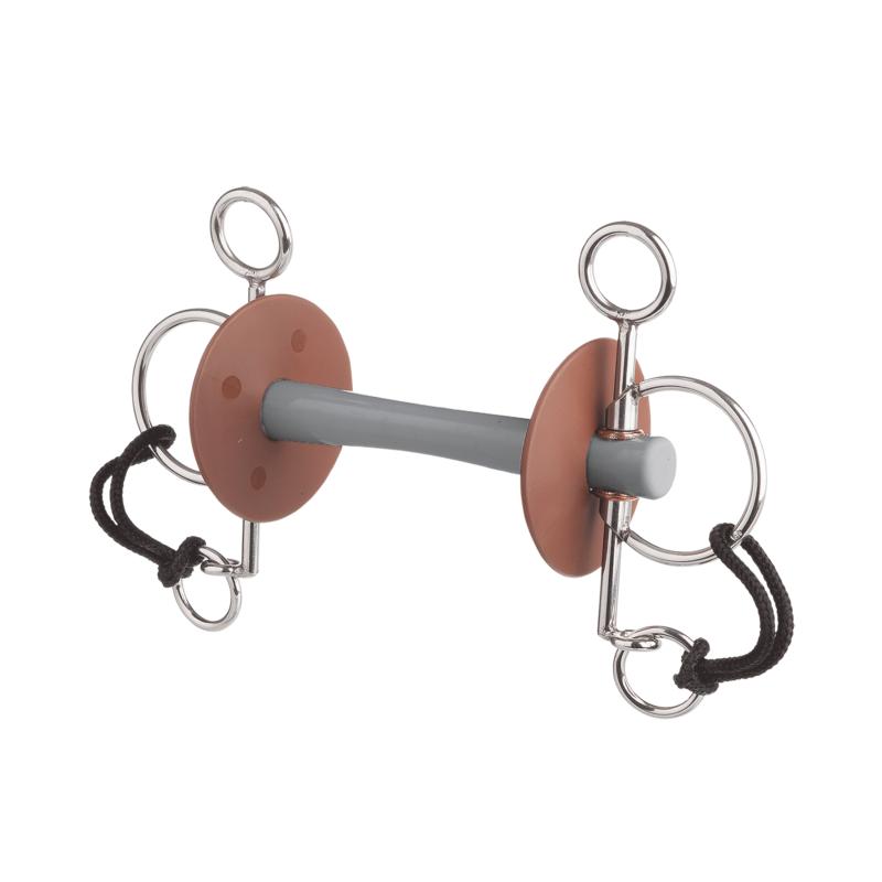 BERIS - Mors Pelham Canon Droit COMFORT Branches Courtes ou Longues 120 MM SOFT BRANCHES COURTES