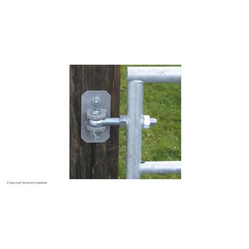 PATURA -Porte de prairie fixe, Longueur 4,50 m, 2 entretoises