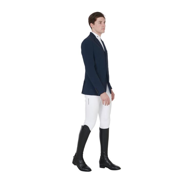 EQUESTRO - Veste de concours perforée HOMME légère 3 Boutons S HOMME MARINE
