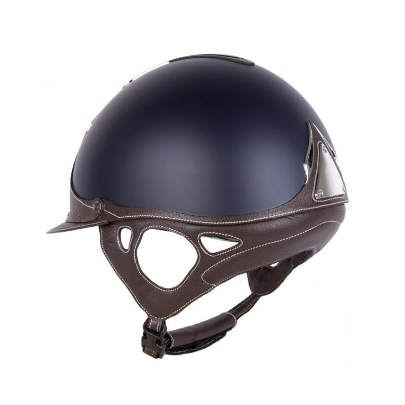 ANTARES - Casque GALAXY à Coque ABS et Inserts Cuir 54 S BLACK/BLACK