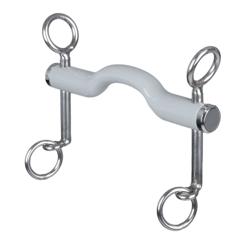 BERIS - Mors de bride court avec canon à passage de langue