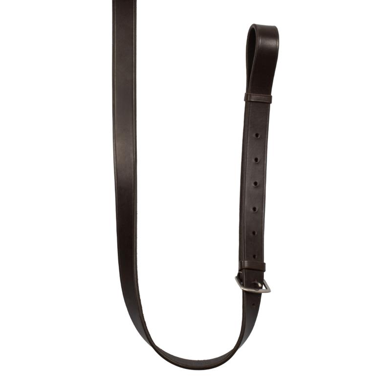 EQUESTRO - Enrênement Thiedeman ou Howlett en Cuir et Rênes Caoutchouc Grip NOIR COB