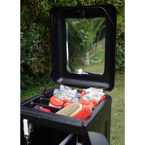 TATTINI - Malle de concours verticale roulante pour matériel d'équitation 