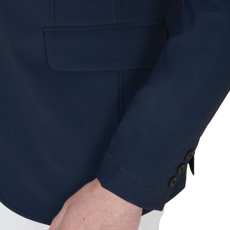 EQUESTRO - Veste de concours perforée HOMME légère 3 Boutons S HOMME MARINE