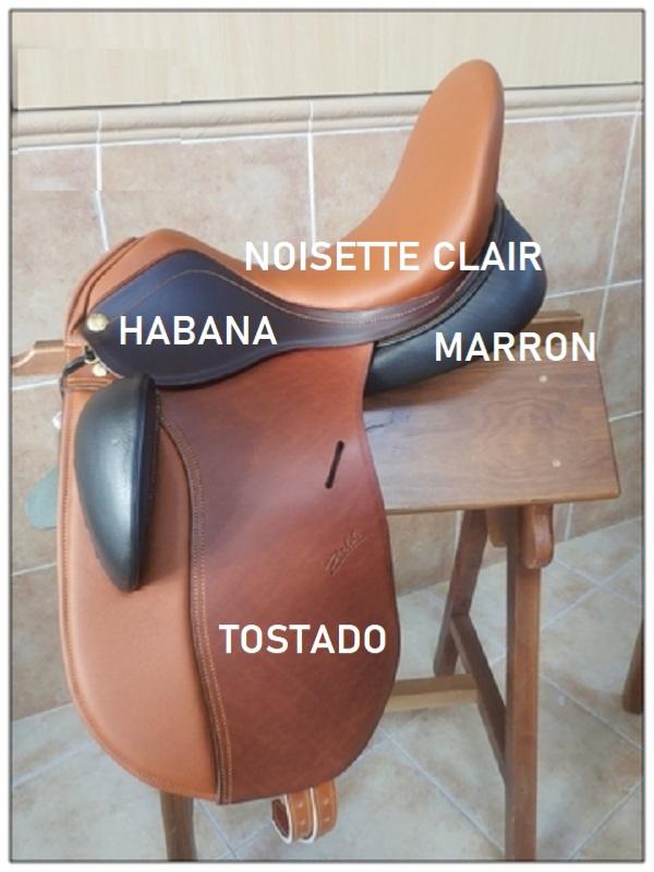 ZALDI - Selle de Randonnée Creuse COUNTRY sur mesure NOIR 16.5 POUCES