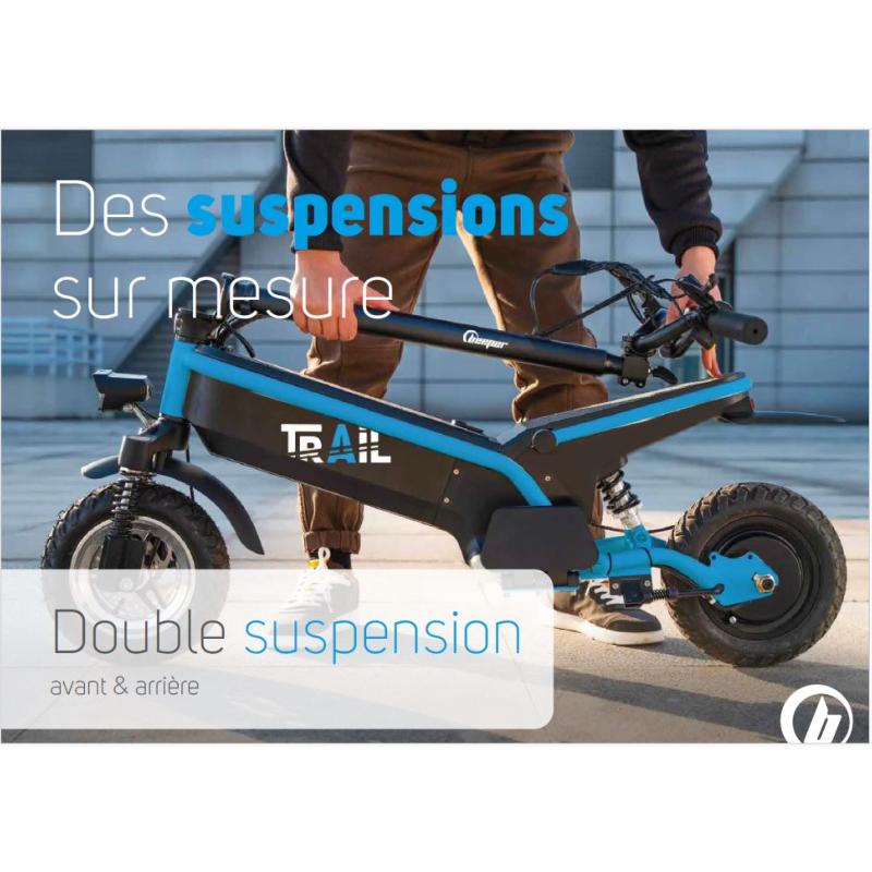 BEEPER - Trottinette Electrique Cavalier Pliante Chemins et Route TRAIL Modèle 10 Ah