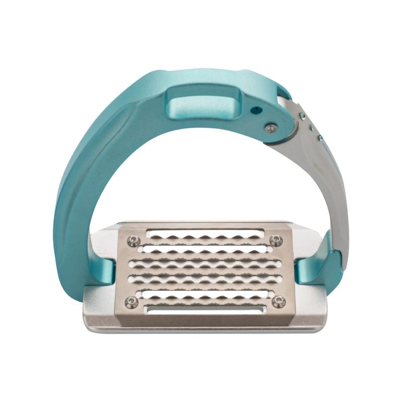 ACAVALLO - Étriers de Sécurité à Branche Ressort 2.0 AluPLUS SWAROWSKI ROSE ANTIQUE