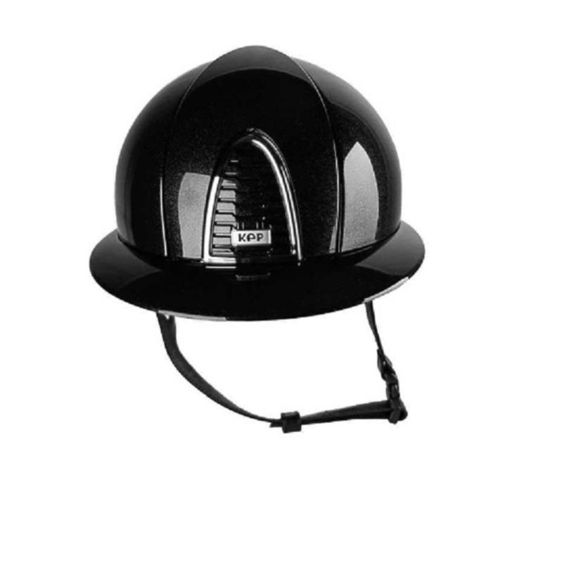 KEP ITALIA - Casque équitation CROMO 2.0 DIAMOND Visière polo NOIR TAILLE 51 CM