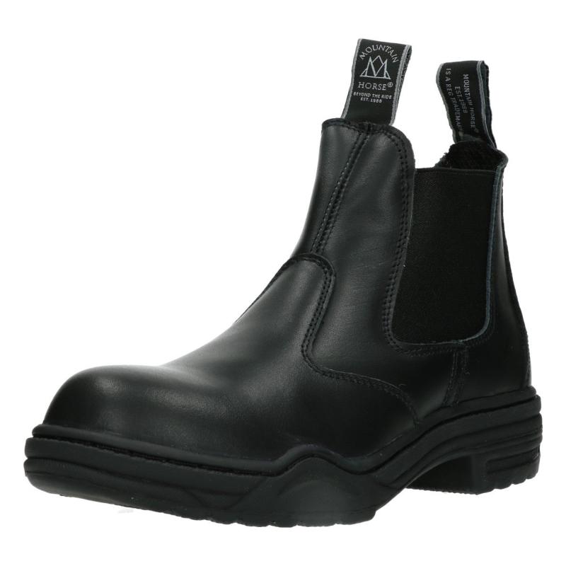 MOUNTAIN HORSE - Boots de Sécurité Cuir Huilé PROTECTIVE JOD Choisir une Taille NOIR