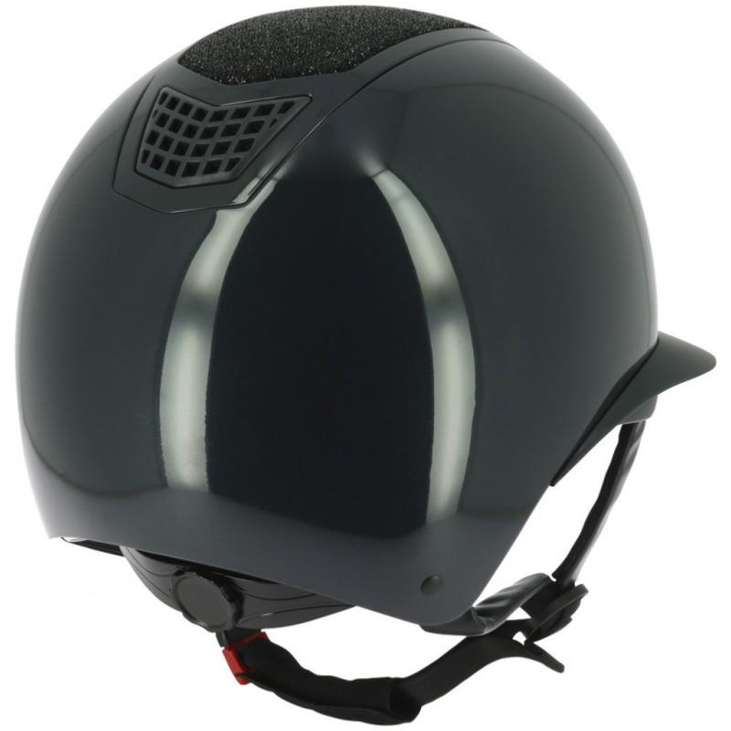 EQUITHEME - Casque AIRY LM Technologie MIPS Anti Impacts Multidirectionnels Taille S 53/55 CM NOIR CARBONENE
