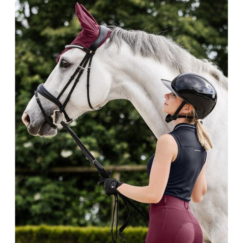 ELT - Polo respirant femme sans manches col zippé PARIS S FEMME MARINE