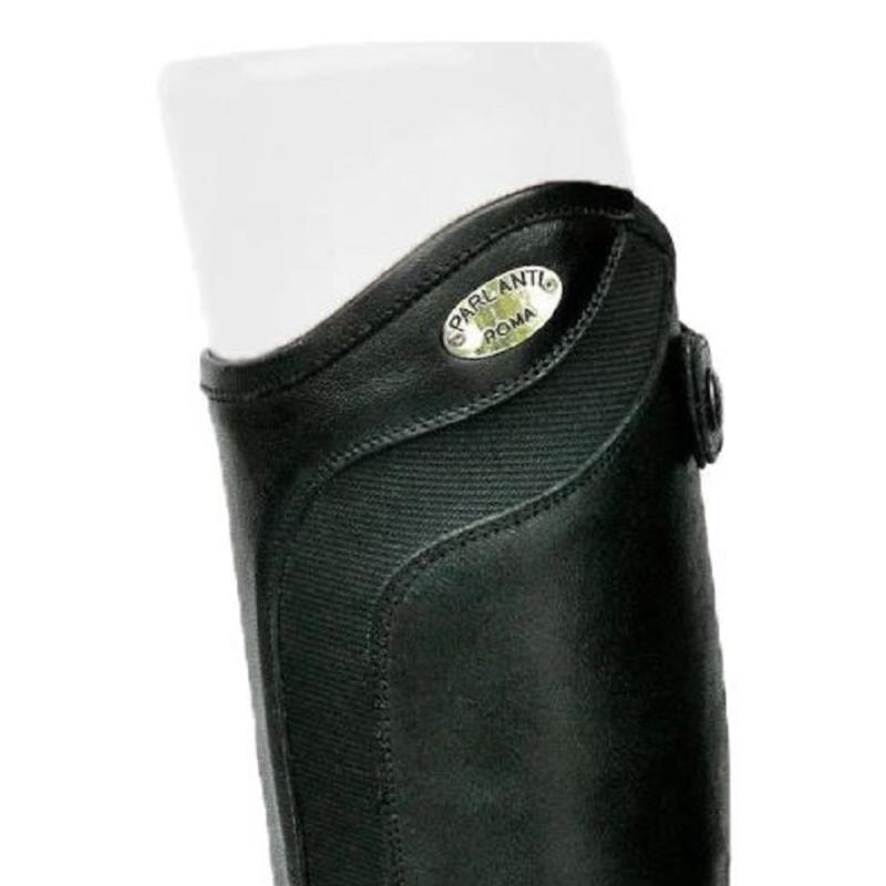 Mini Chaps en Cuir Italien Grainé K Wings, PARLANTI XS (Mollet 26.5/Tige 44)