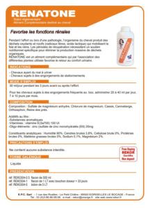 REKOR - RENATONE Drainant Hépato Rénal du Cheval