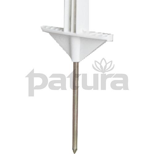 PATURA - 10 Piquets de Clôture Double Embase 105 CM