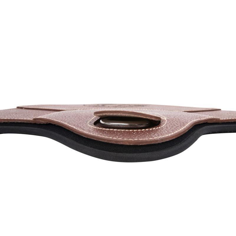 SIGNATURE by ANTARES - Bavette Longue Anatomique en Cuir Grainé Intérieur Mousse MEMORY FOAM 105 CM